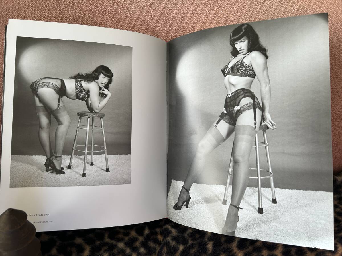 レア 洋書 写真集 Bettie Page ベティペイジ Queen of Curves ピンナップガール ボンデージ ロカビリー ハードカバー アート カルチャー