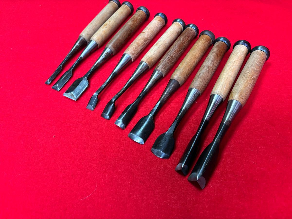 兎】大工さん！助網刃物 彫鑿 特殊鑿 内丸レンゲ 平レンゲ 10