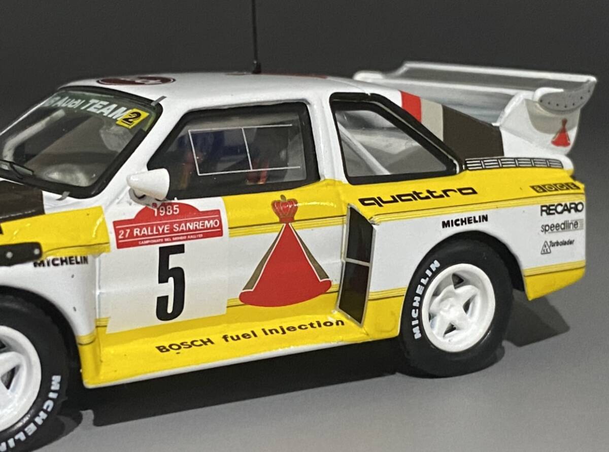 1/43 Audi Sport Quattro ◆ Winner 1985 WRC Rallye Sanremo ◆ アウディ スポーツ クワトロ 