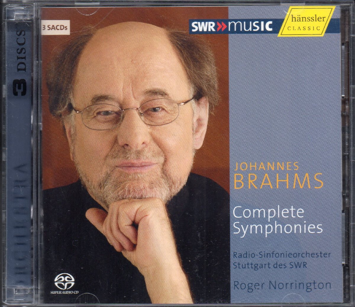 SACD-HYBR 　ブラームス：交響曲全集　ノリントン＝RSOS /L（haenssler＊SACD93267・3CD）