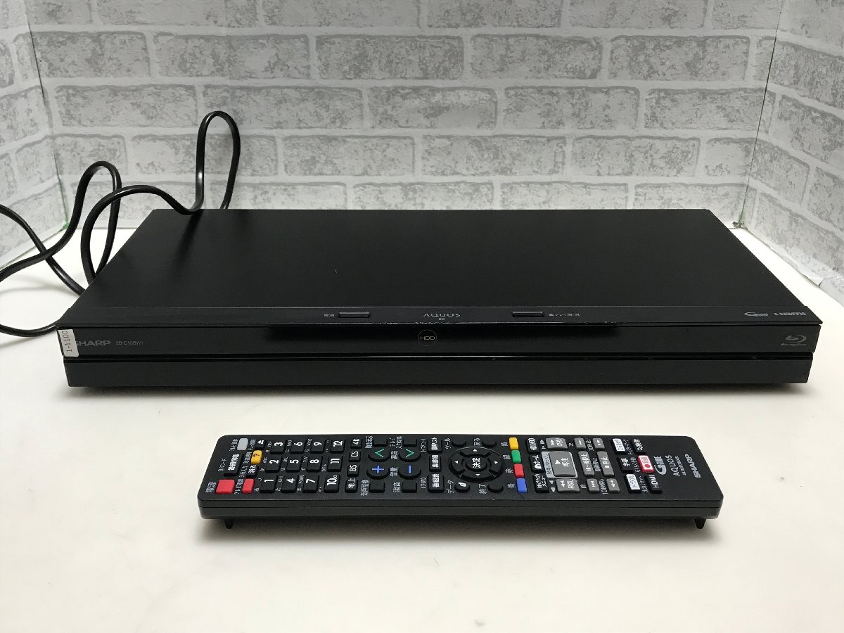 SHARP　BDレコーダー　2020年制　2B-C10BW1　中古品1-1100