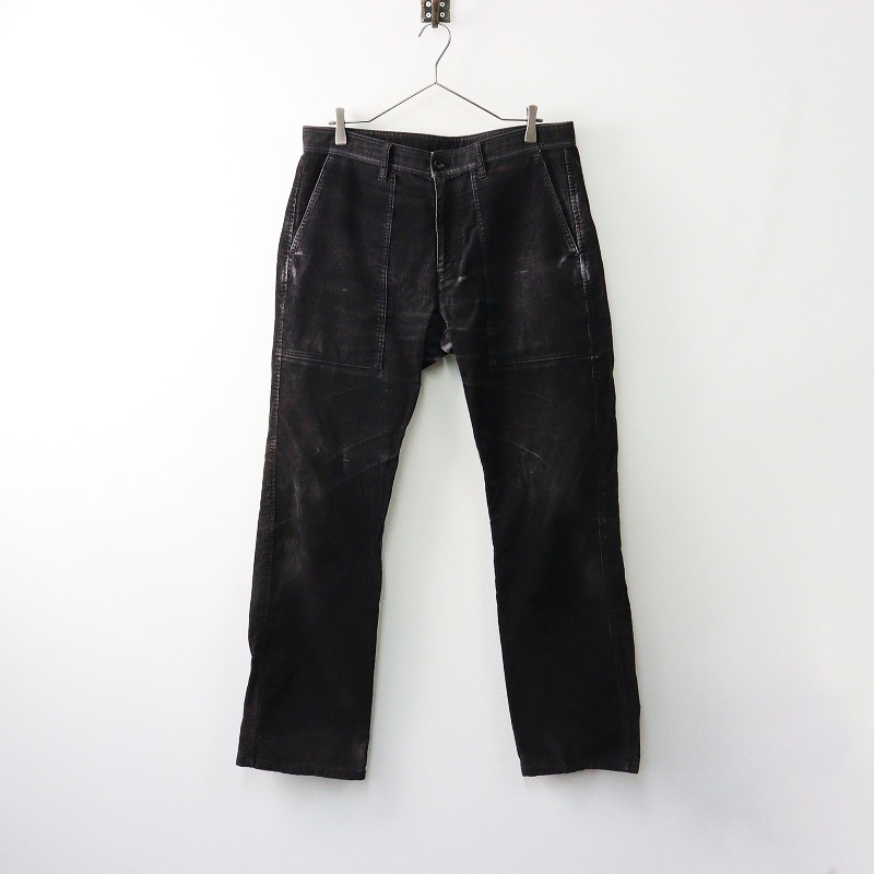 メンズ AD2006 コムデギャルソン オム COMME des GARCONS HOMME コットン コーデュロイパンツ L /チャコール 細畝【2400014224412】
