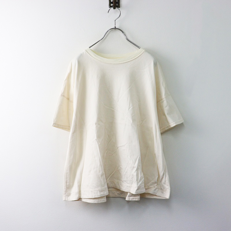 ポットアンドティー pot and tea ワイドコットンTシャツ F/オフホワイト カットソー 半袖 トップス【2400014222364】