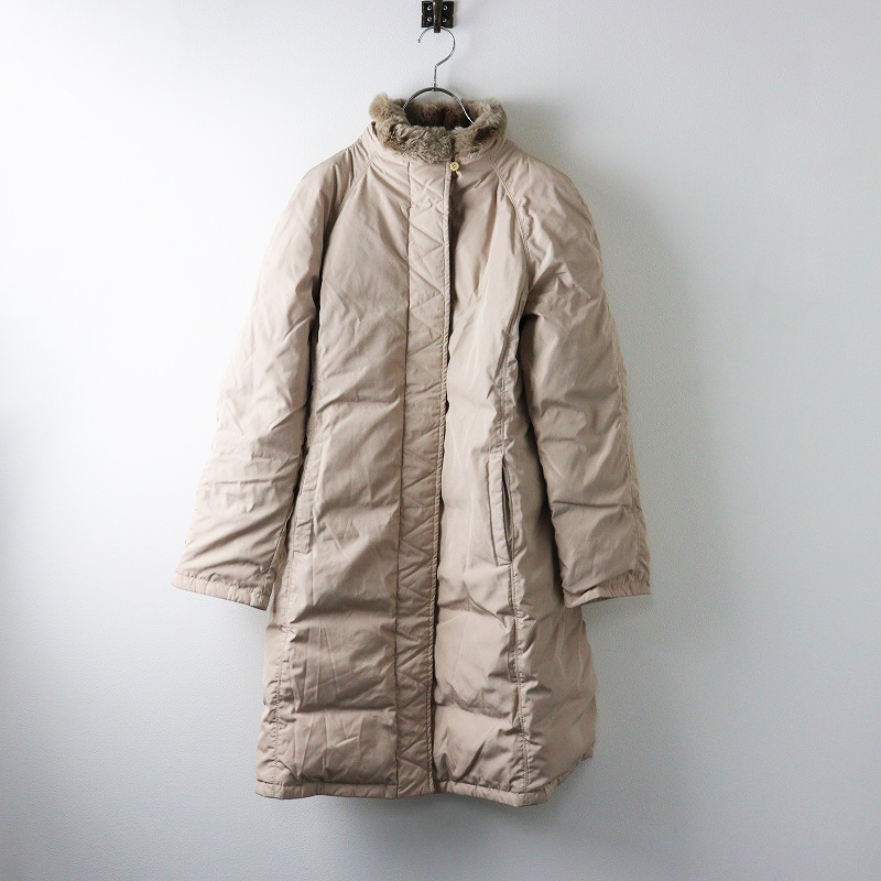 最高級 白タグ イタリア制 Max Mara マックスマーラ レッキスファー付 ダウンコート 36/■ ピンク アウター【2400014230642】