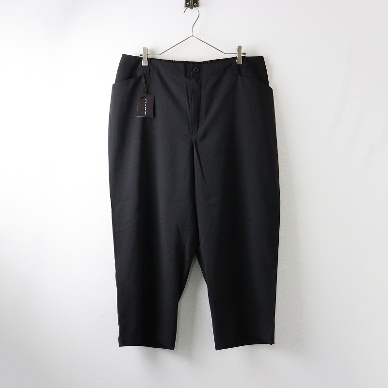 新品 大きいサイズ 定価20900円 2024年 グリーンノート green nout ファンマートロストレッチパンツ F+ ブラック 黒【2400014228410】