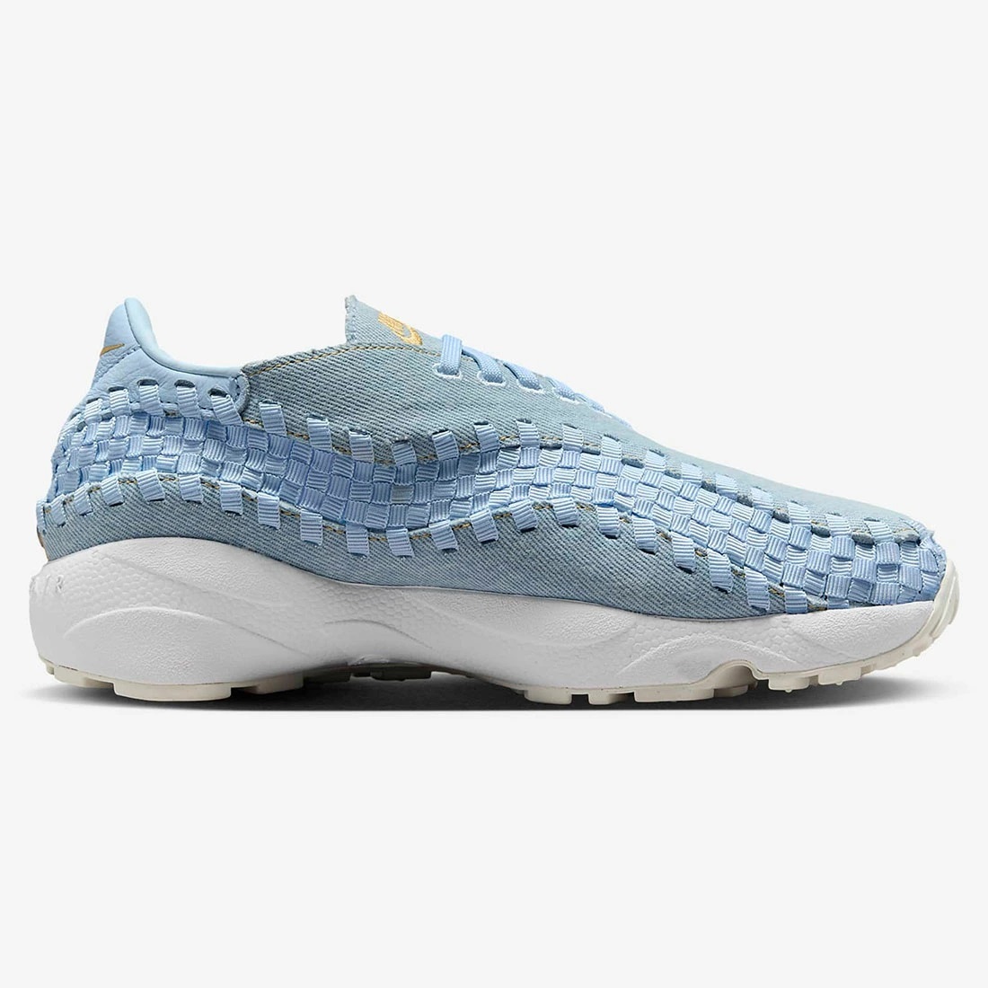 ナイキ 27cm ウイメンズ エア フットスケープ ウーブン 税込定価23430円 ブルー ホワイト NIKE W AIR FOOTSCAPE WOVEN デニム 天然皮革_画像5