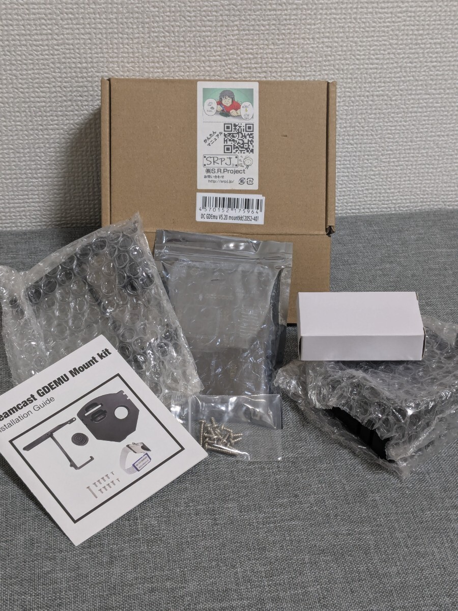 新品 SRPJ 2052-40 DC用 DC GDEmu V5.20 マウントキット 日本語マニュアル 基板 パーツ 未使用 エス・アール・プロジェクト ドリキャス