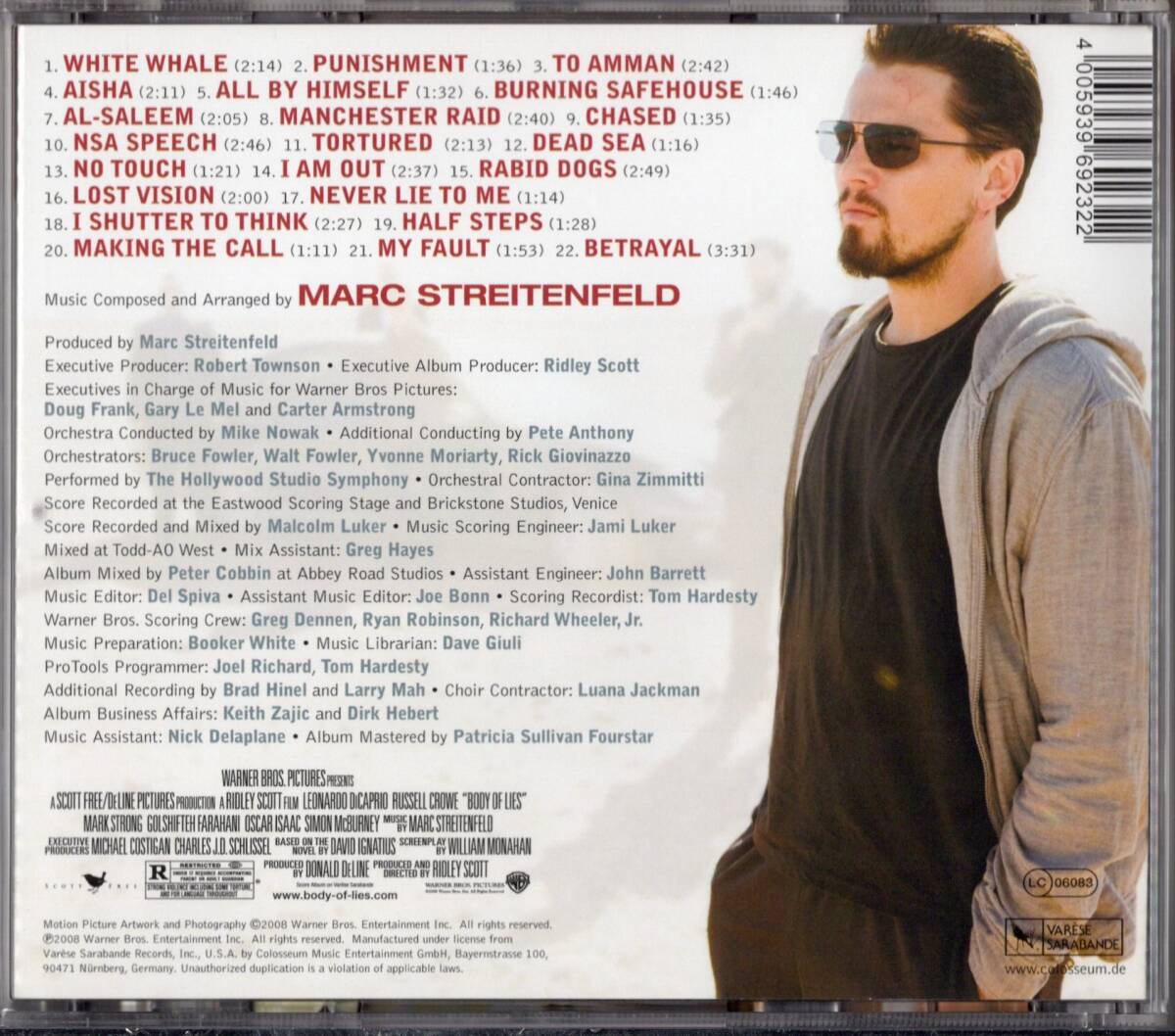 [ саундтрек CD] Mark *s tray тонн ferudo[ world *ob*laiz] Leonardo * DiCaprio *2008 год * рис запись (VARESE запись )* прекрасный товар 