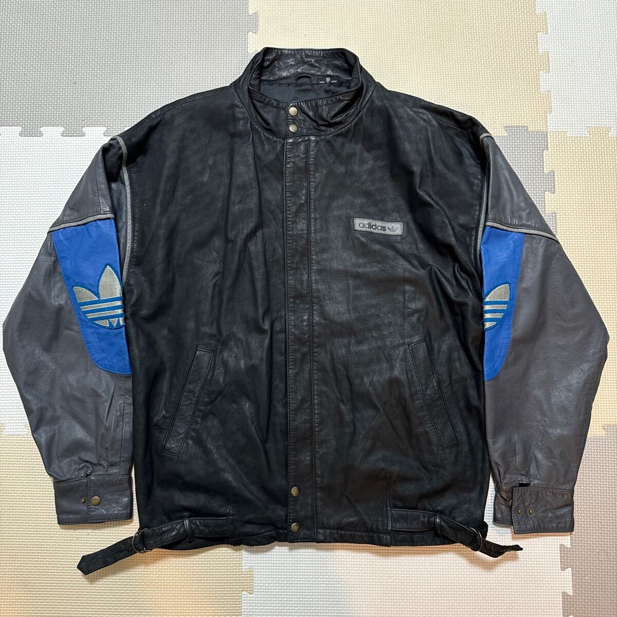 adidas 80s レザー ジャケット RUN DMC アディダス ヴィンテージ adidas 80s レザー ジャケット RUN DMC アディダス ヴィンテージ