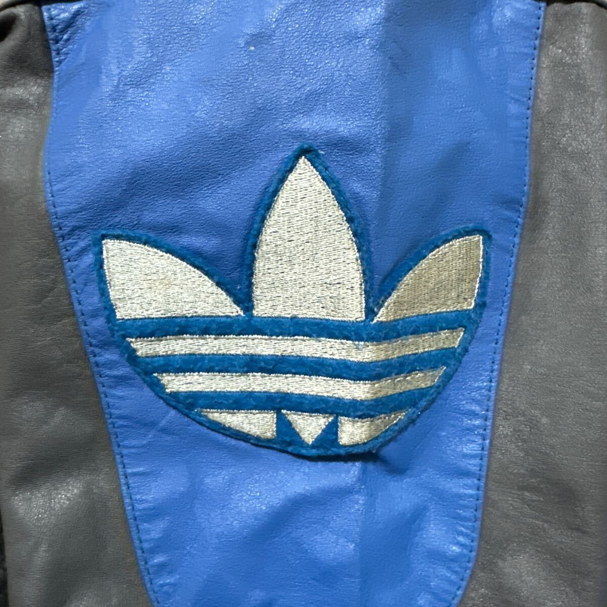 adidas 80s レザー ジャケット RUN DMC アディダス ヴィンテージ adidas 80s レザー ジャケット RUN DMC アディダス ヴィンテージ