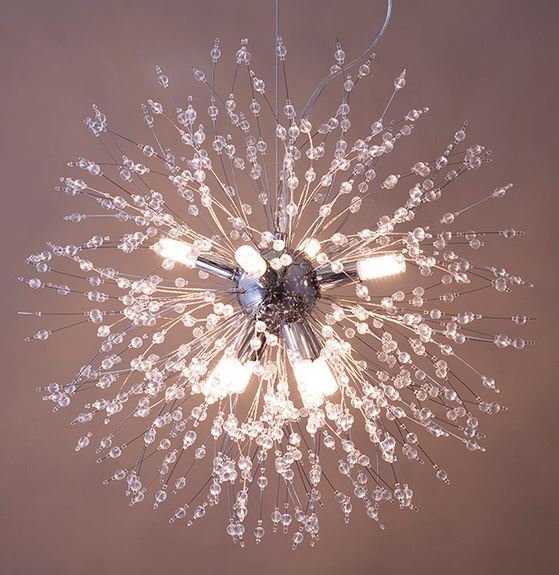 輸入家具 モダンガラスシャンデリア Sparkler 8灯 クローム リビングスタジオ ペンダント モダン ポップ カジュアル 3001-Chrome 送料無料