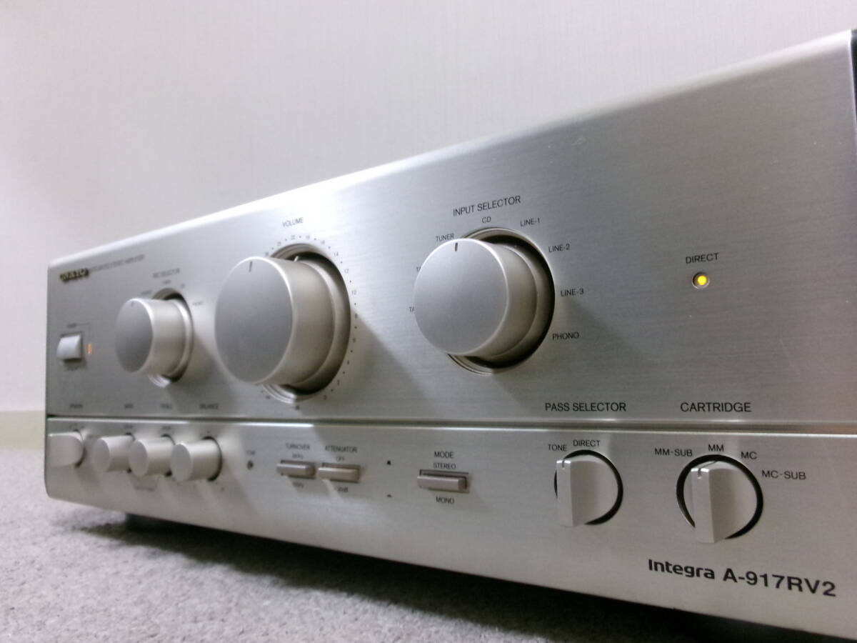 程度良いです/シリーズ最終モデル】ONKYO integra A-917RV2 美品 程度良いです/シリーズ最終モデル】ONKYO integra A-917RV2 美品