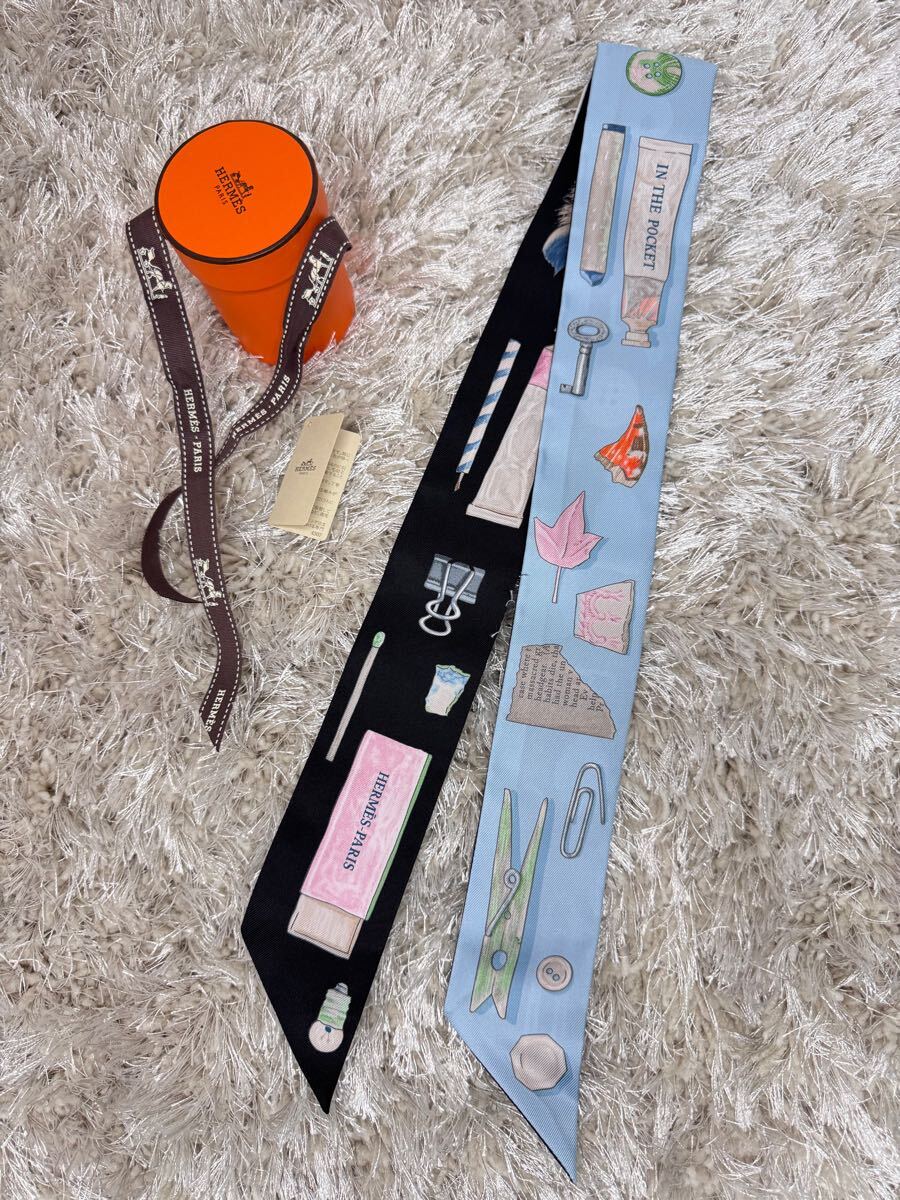 HERMES エルメス ツイリー 《イン・ザ・ポケット》未使用新品 HERMES エルメス ツイリー 《イン・ザ・ポケット》未使用新品