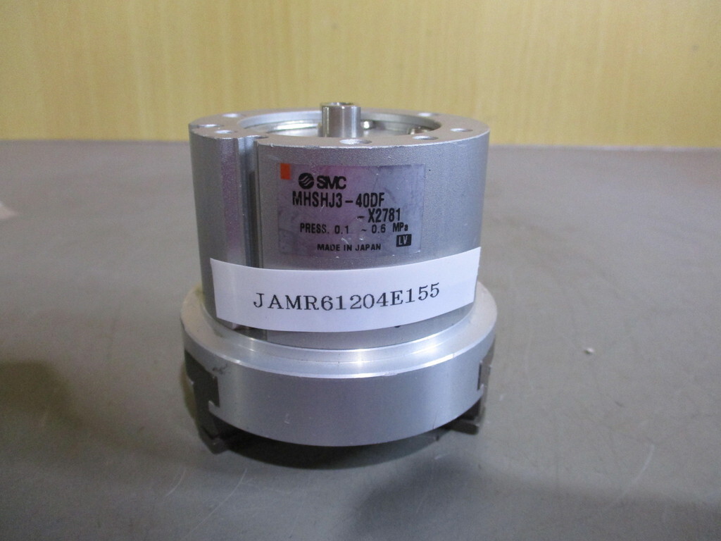 中古 SMC MHSHJ3-40DF-X2781 平行開閉形エアチャック 3爪 スルー 中古 SMC MHSHJ3-40DF-X2781 平行開閉形エアチャック 3爪 スルー