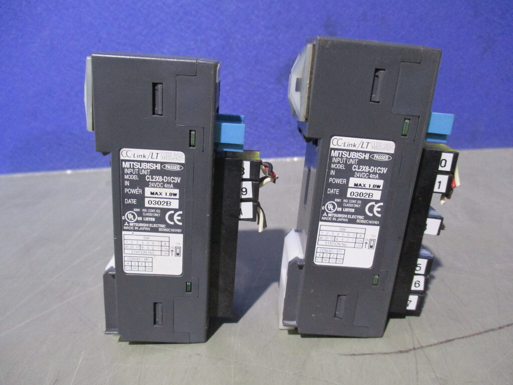 中古 三菱電機 CL2X8-D1C3V CC-Link／LT 入力ユニット 2点(BASR61207C061)