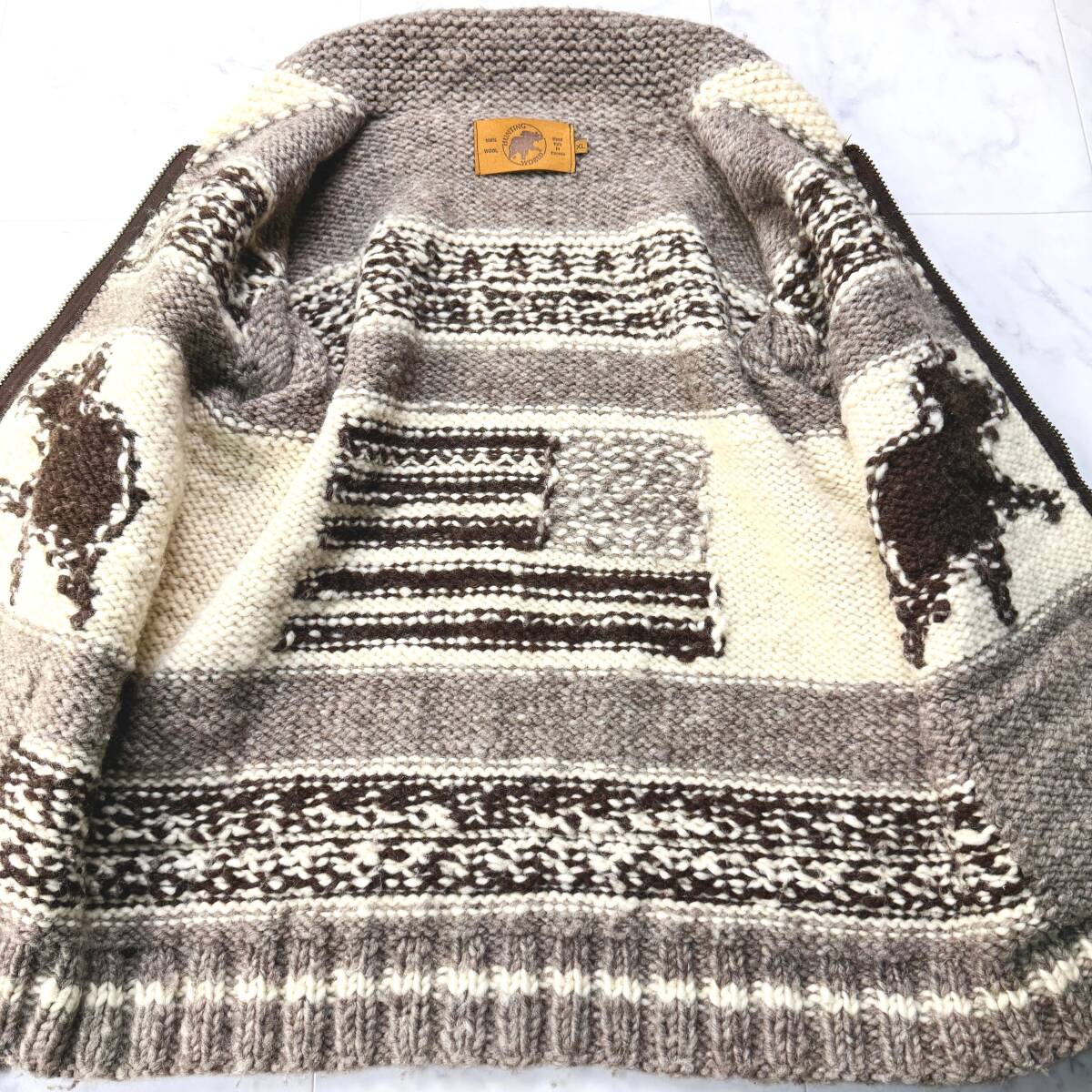 激レア XL 入手困難 HUNTING WORLD カウチンニット セーター