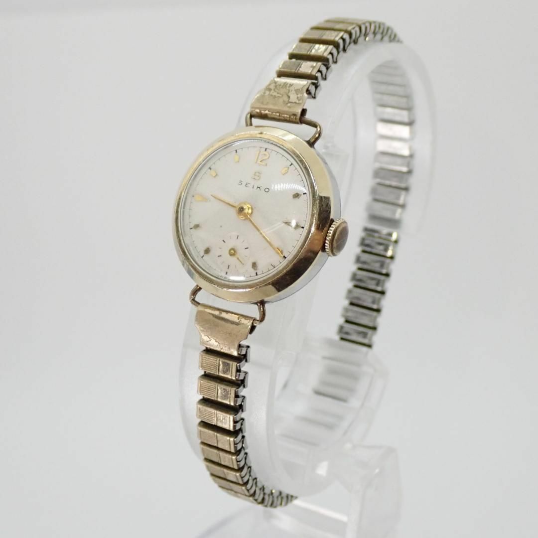 不動品　SEIKO　腕時計　手巻き　14金メッキ　14K　ジャンク