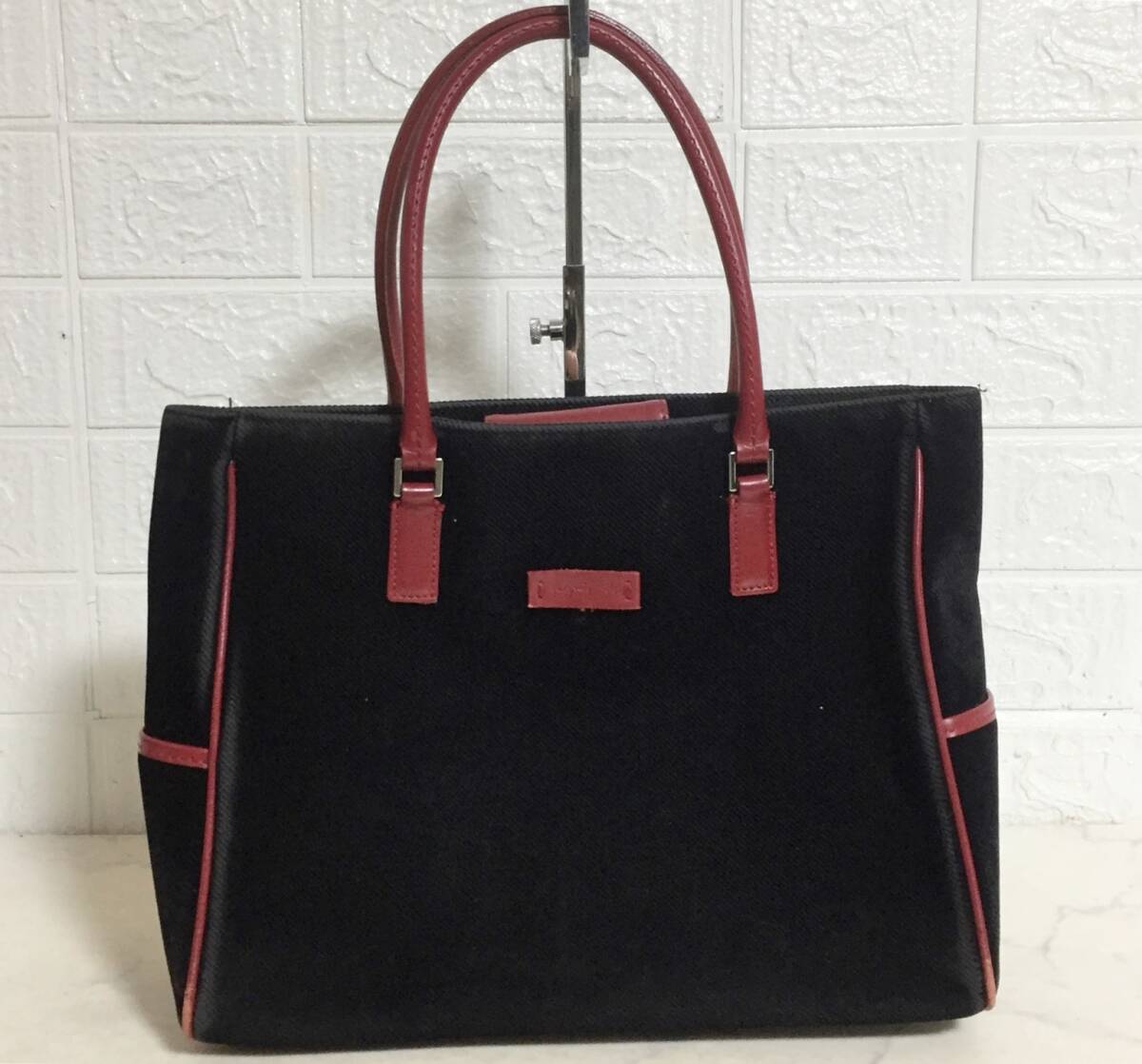 no31178 agnes b VOYAGE HOMME アニエスベーボヤージュ 本革 レザー キャンバス コーデュロイ調 ハンド トート バッグ