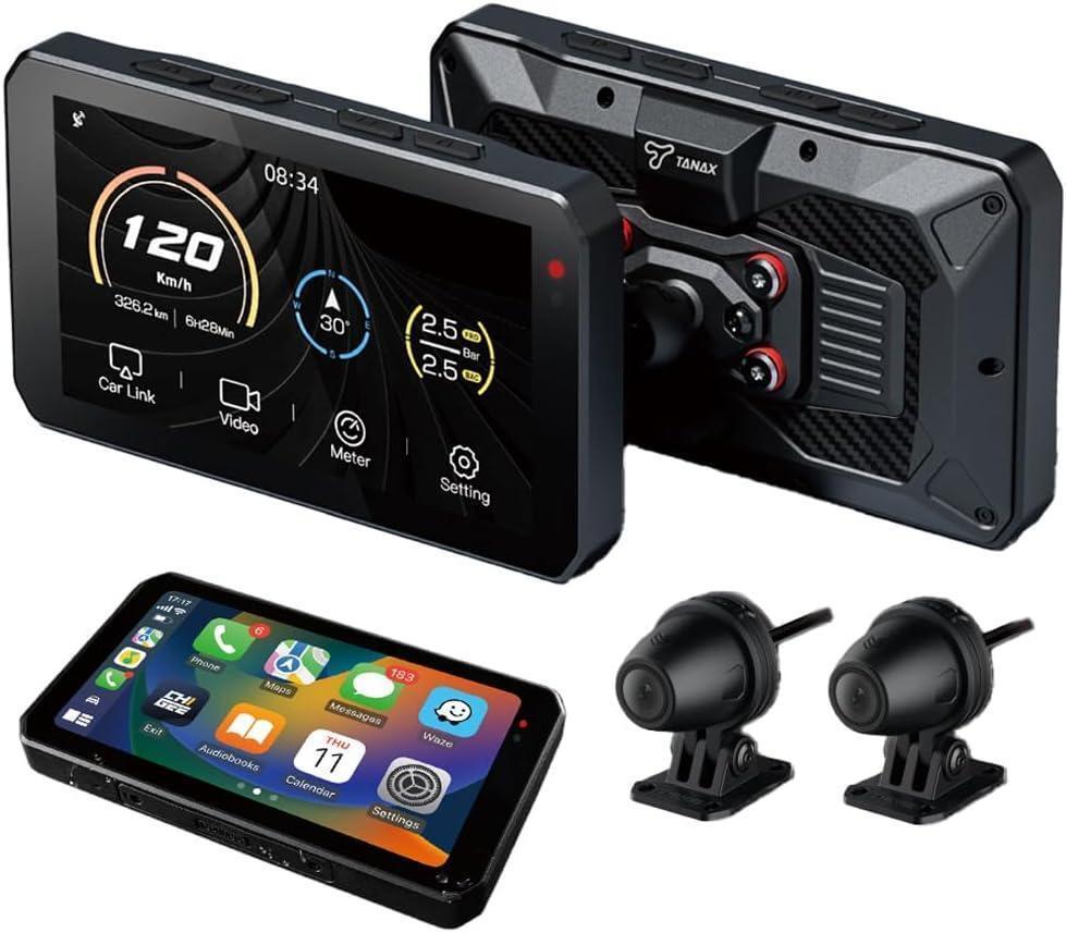 【新発売】TANAX SRS-001スマートライドモニターAIO-5Lite (ドラレコ付きスマホモニター)_画像1