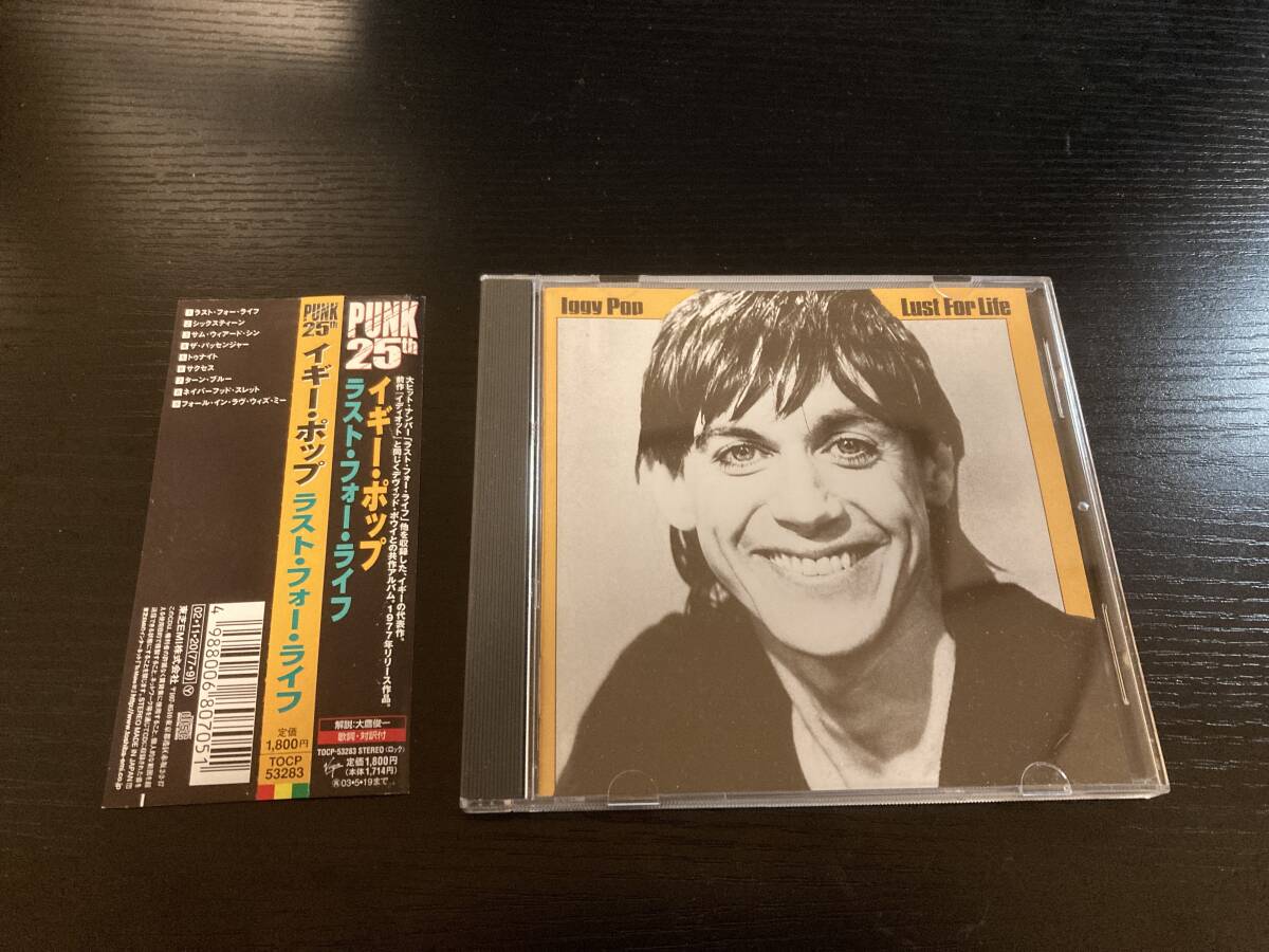 IGGY POP LUST FOR LIFE 国内盤CD イギーポップ　デヴィッド・ボウイ共作
