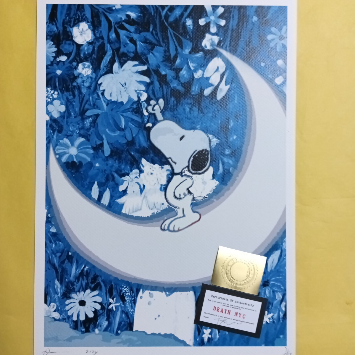DEATH NYC 世界限定100枚 アートポスター スヌーピー SNOOPY DEATH NYC 世界限定100枚 アートポスター スヌーピー SNOOPY