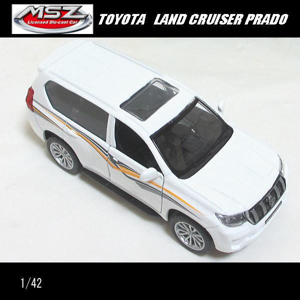 1/42トヨタ ランドクルーザー プラド/TOYOTA(ホワイト)/MSZ Metal Speed Zone/ダイキャストミニカー_画像5
