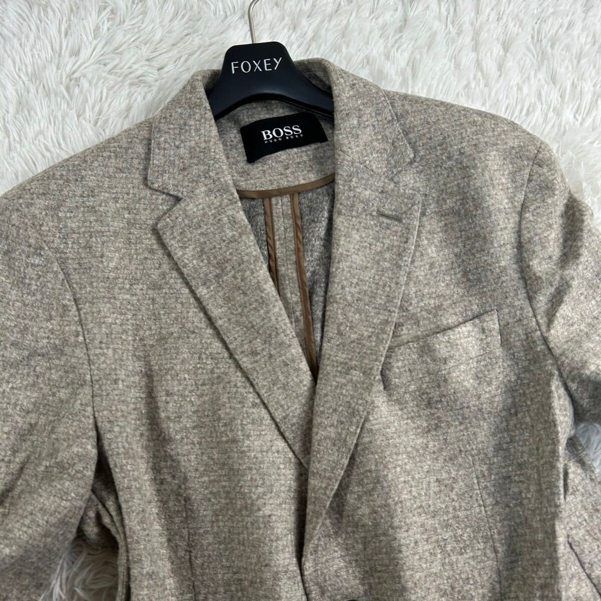 HUGO BOSS ヒューゴボス　テーラードジャケット ツイード XL相当 HUGO BOSS ヒューゴボステーラードジャケット ツイード XL相当