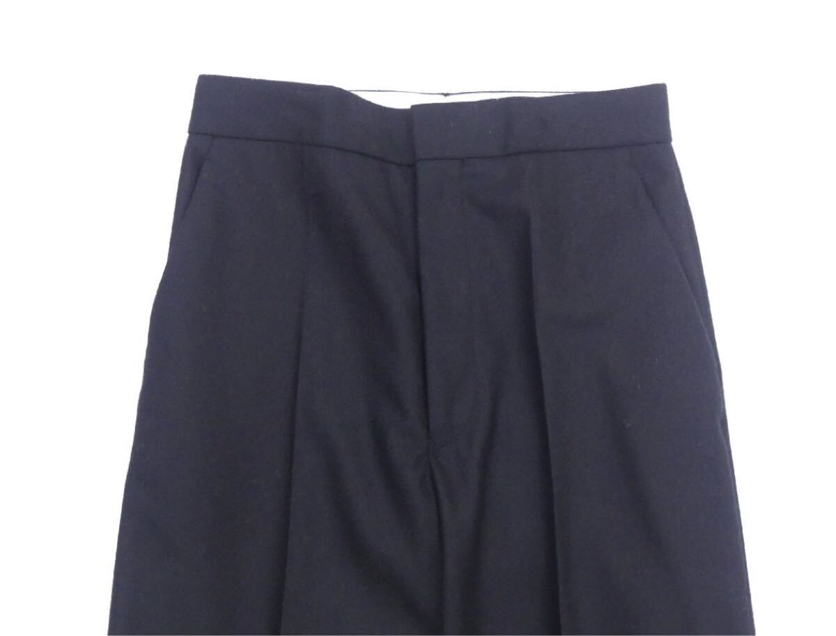 Drawer ウールギャバワイドパンツ 36 ブラック 2023年ウール100% 美品