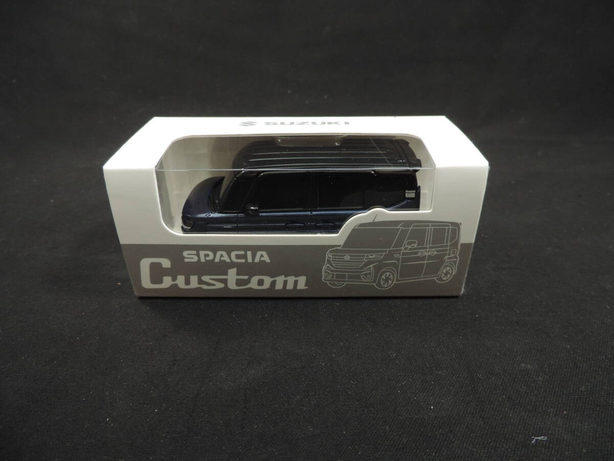 ☆非売品☆ スズキ MK94S 新型 スペーシア カスタム プルバックカー インディゴブルーメタリック 2トーンルーフ 1台 ミニカー