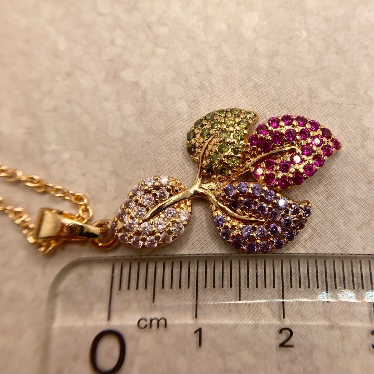  многоцветный Cubic Zirconia. лист .. дизайн подвеска * женский колье Gold аксессуары рубин аметист новый товар драгоценнный камень Y-R