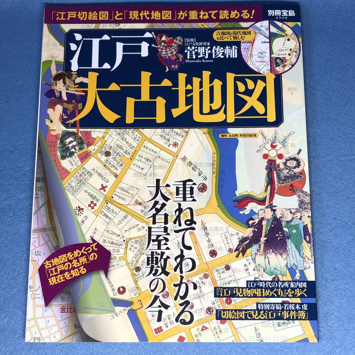 江戸大古地図　菅野俊輔　別冊宝島2506　ムック 江戸切絵図 古地図