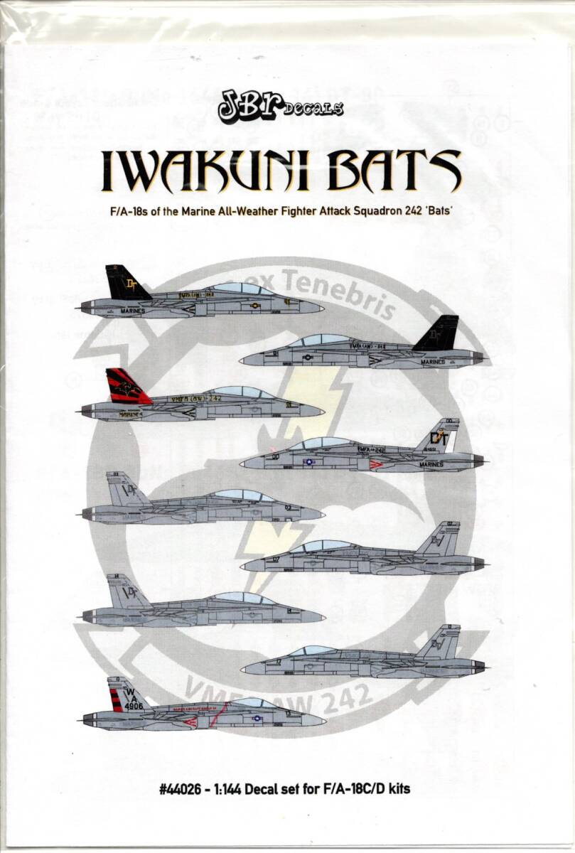1/144　JBｒデカール　JBr Decals　 44026　F/A-18C/D　 Iwakuni Bats