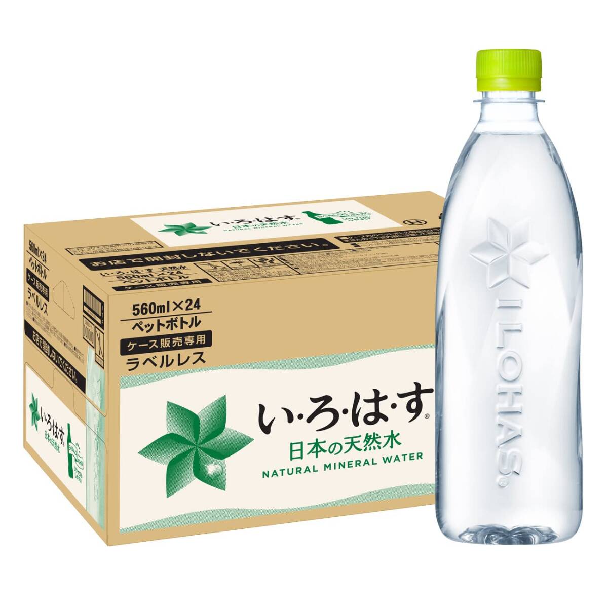 ×24本 560ml い・ろ・は・す天然水ラベルレス コカ・コーラ