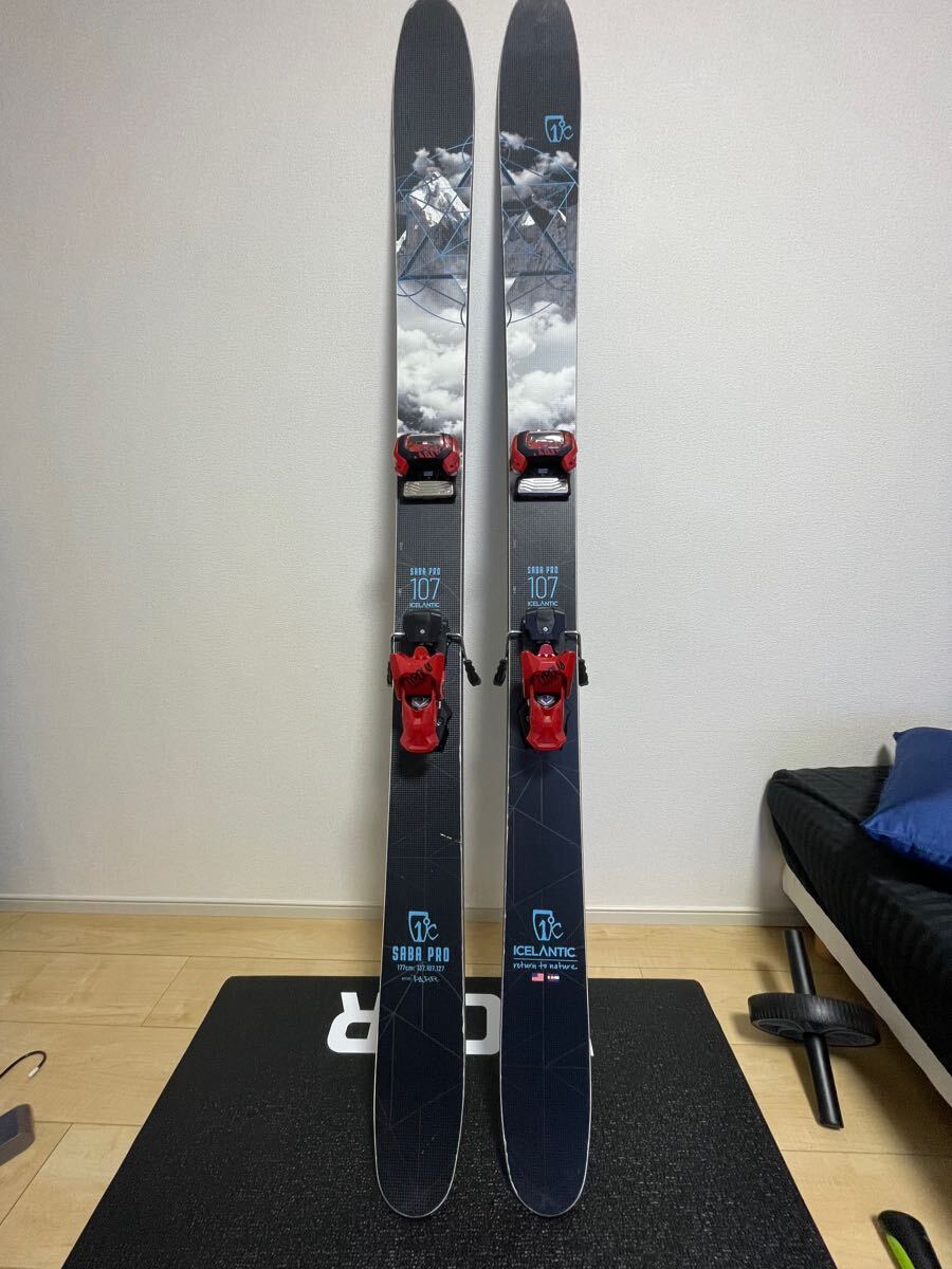 21-22 ICELANTIC SABA PRO 107 177cm137-107-127 スキー板 チロリア アタック13
