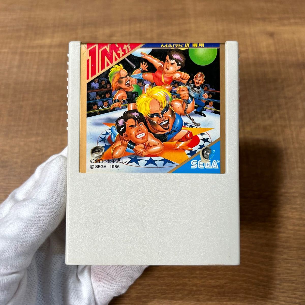 SEGA MARKⅢ ソフト 極悪同盟 ダンプ松本 G-1302 全日本女子プロレス 1986年 セガ マークIII レトロゲーム 当時物 動作未確認 ジャンク