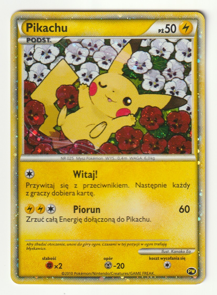 LEGEND「ピカチュウ」(PW 番号無し Witaj!)ポーランド語キラ・難あり・ピカチュウワールド