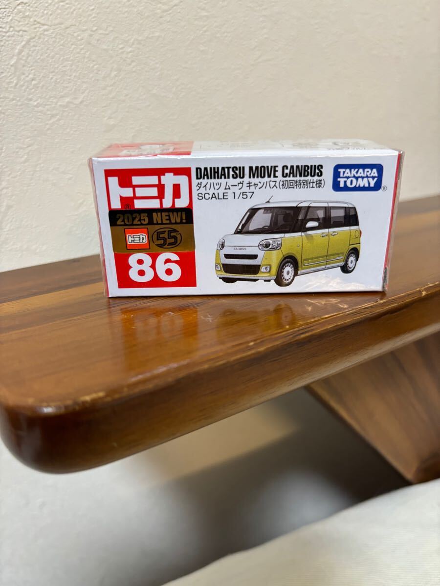 初回 限定】トミカ No.86 ダイハツ ムーヴ キャンバス 未開封 初回 限定】トミカ No.86 ダイハツ ムーヴ キャンバス 未開封