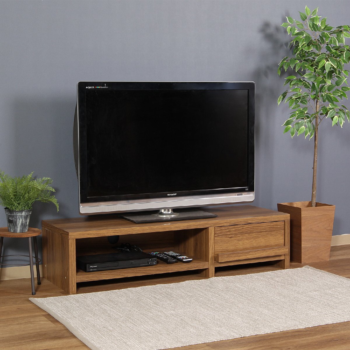 テレビ台 テレビラック ライトブラウン 幅120ｃm(北海道 沖縄 離島は別途送料)
