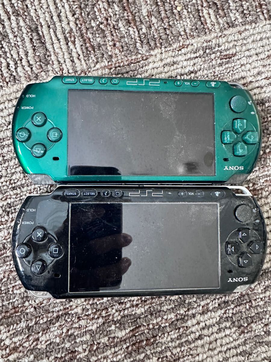 SONY PSP 本体PSP-3000x2 ブラック グリーン動作未確認 現状品 SONY PSP 本体PSP-3000x2 ブラック グリーン動作未確認 現状品