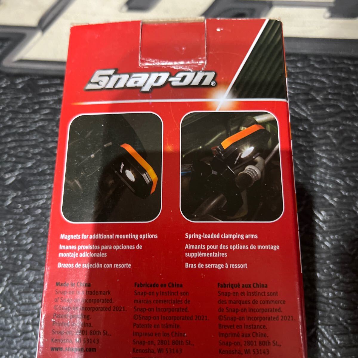 Snap-on заряжающийся 425 люмен kla LAP свет магнит LED ecspf032 orange