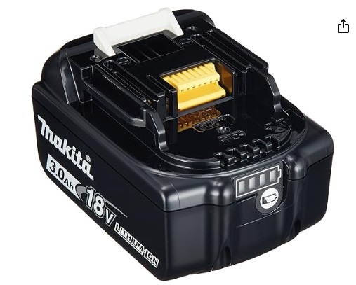 ★【ほぼ未使用 充電回数1回】 makita マキタ リチウムイオンバッテリBL1830B 18V 3.0Ah