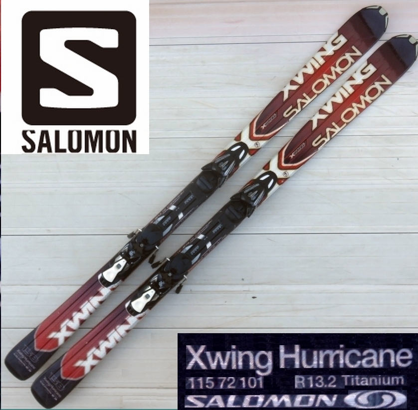 スキー☆SALOMON Xwing Humicane 158cm SALOMON調整プレートビンディング