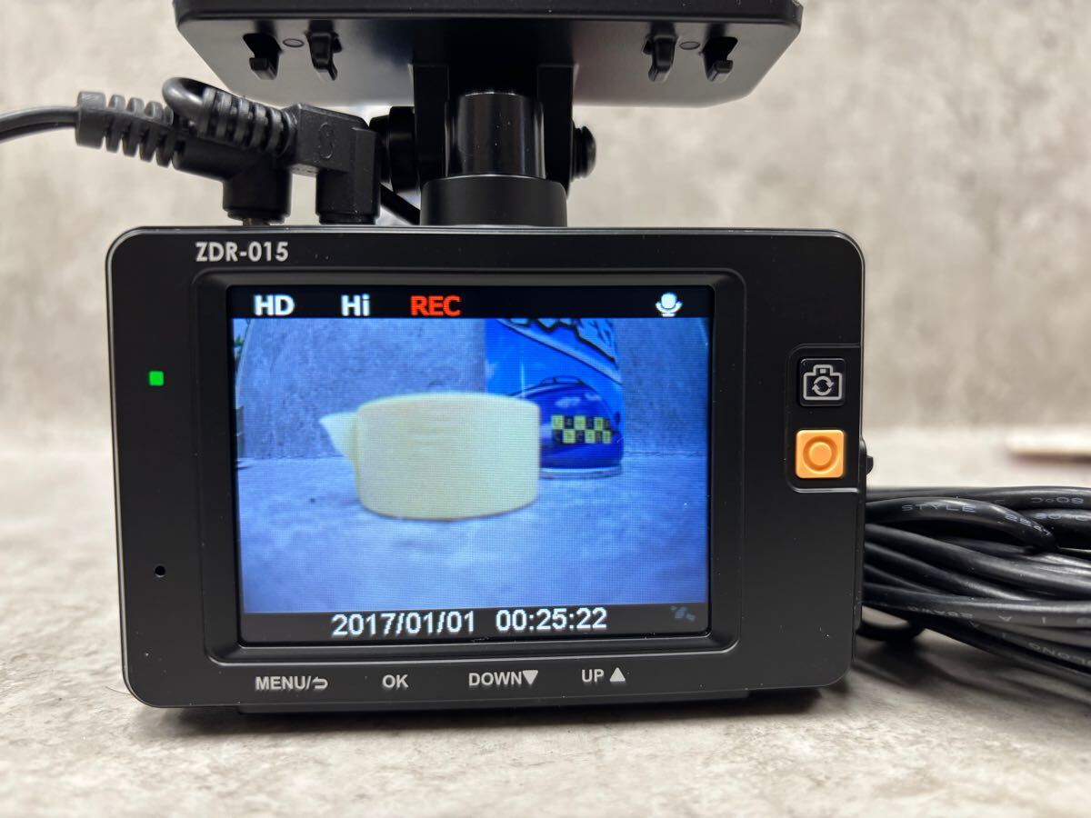 ★美品★動作確認済★COMTEC ドライブレコーダー ZDR015前後カメラ新品SDカード32Gb付 ★美品★動作確認済★COMTEC ドライブレコーダー ZDR015前後カメラ新品SDカード32Gb付