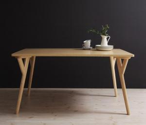 回転チェア付きモダンデザインダイニング LEGNO レグノ ダイニングテーブル W140 ナチュラル