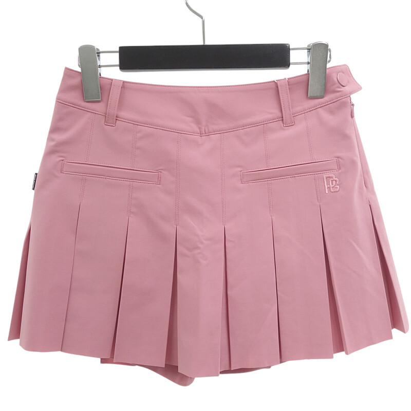 【PRICE DOWN】PEARLY GATES ゴルフ 24SS Detachable Tassel プリーツ フレア スカート ピンク サイズ レディース0