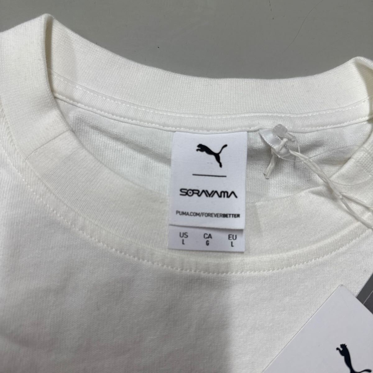プーマ ソラヤマ PUMA SORAYAMA RELAXED FIT 626535 02 Graphic Long Sleeve Tee PUMA White 未使用 Lサイズ 空山基 ドラゴン 長袖 Tシャツ