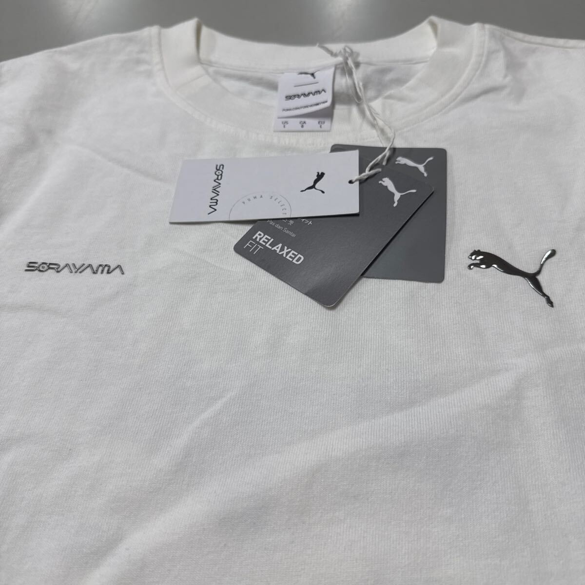 プーマ ソラヤマ PUMA SORAYAMA RELAXED FIT 626535 02 Graphic Long Sleeve Tee PUMA White 未使用 Lサイズ 空山基 ドラゴン 長袖 Tシャツ