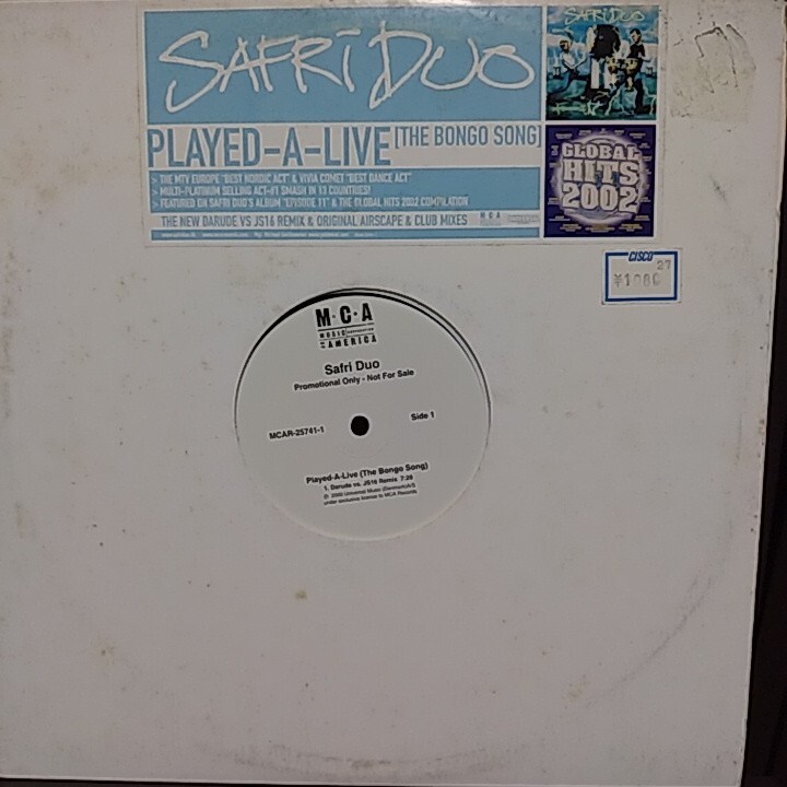 12inch US PROMO盤/SAFRI DUO PLAYED A LIVE
