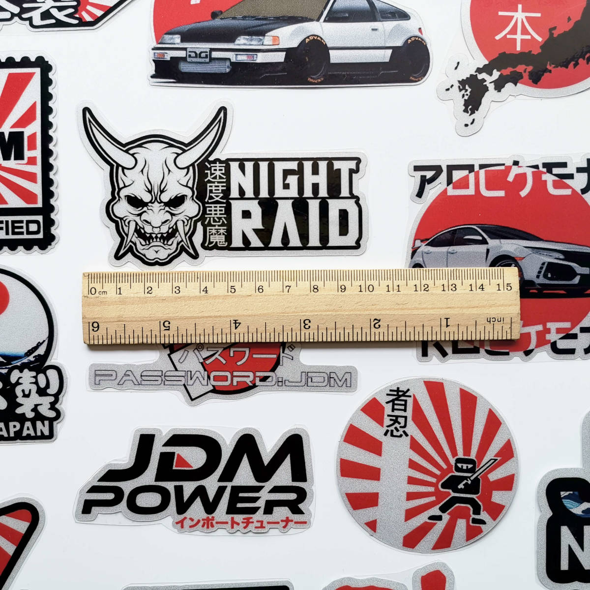 46 листов поверхность белый JDM рейсинг стикер USDM Hella Flash asahi день флаг "солнечный круг" начинающий день глава флаг переводная картинка сделано в Японии стикер bom