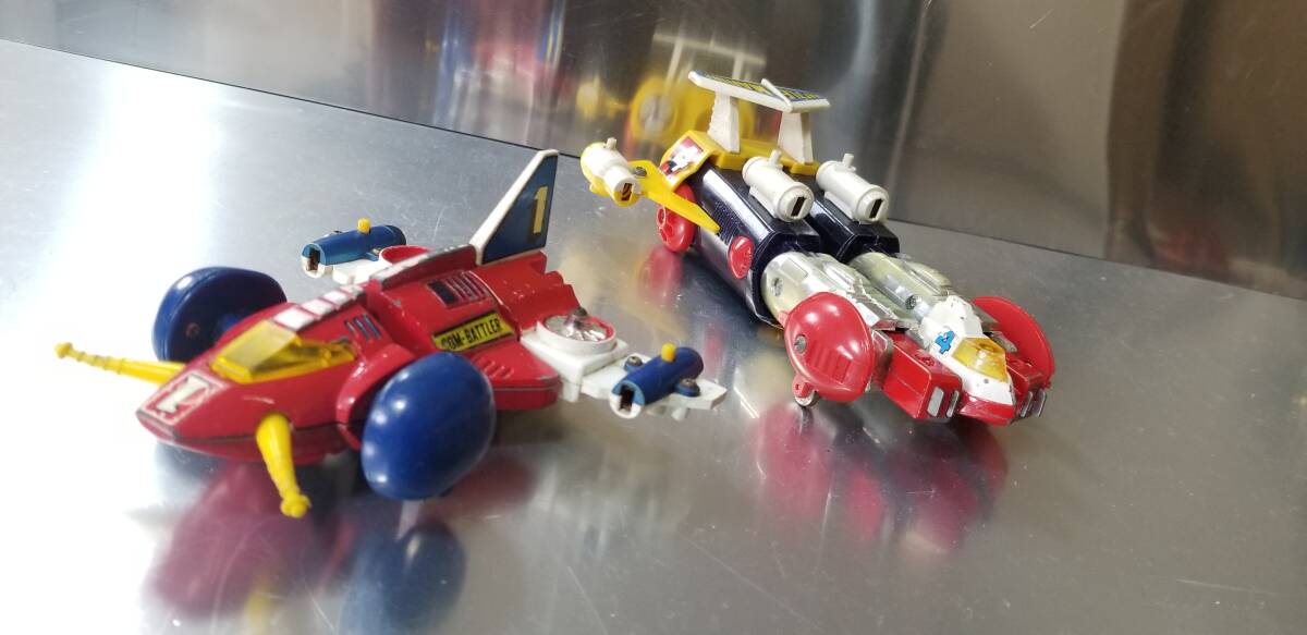 当時物 ジャンク品 ポピー 超合金 超電磁ロボ コンバトラーV PA-78 バトルジェット PA-81 バトルマリン ポピニカ